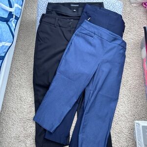 Women’s Blue and Black Pants